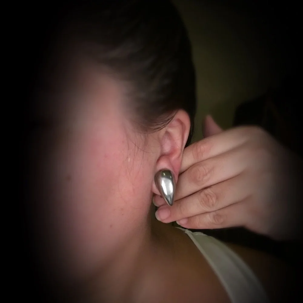 VINTAGE Napier Modernist Teardrop Earrings